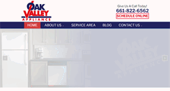 Desktop Screenshot of oakvalleyappliance.com